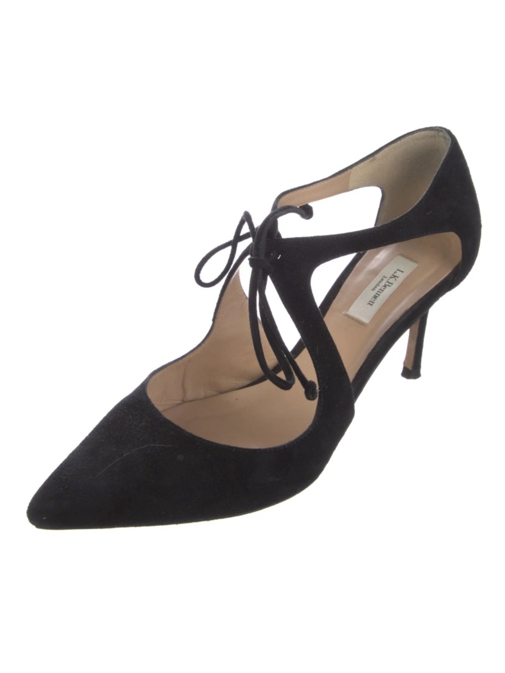 LK Bennett Black Suede Loren Pumps Princess Kate